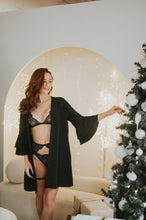 Charger l'image dans la galerie, Kimono scintillant noir