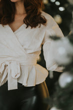 Charger l'image dans la galerie, Chemisier Jacquard ivoire