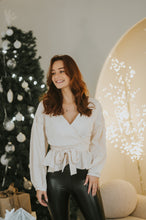 Charger l'image dans la galerie, Chemisier Jacquard ivoire