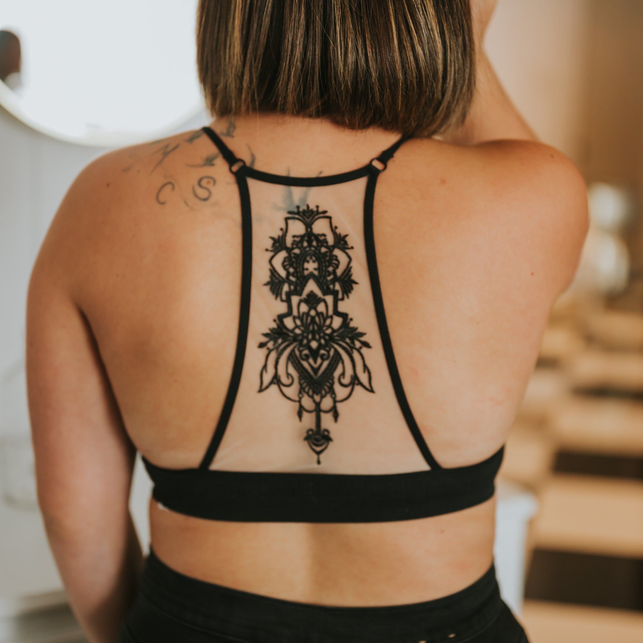 LETO // Tattoo bralette - noir – Joy by Melissa Lajoie